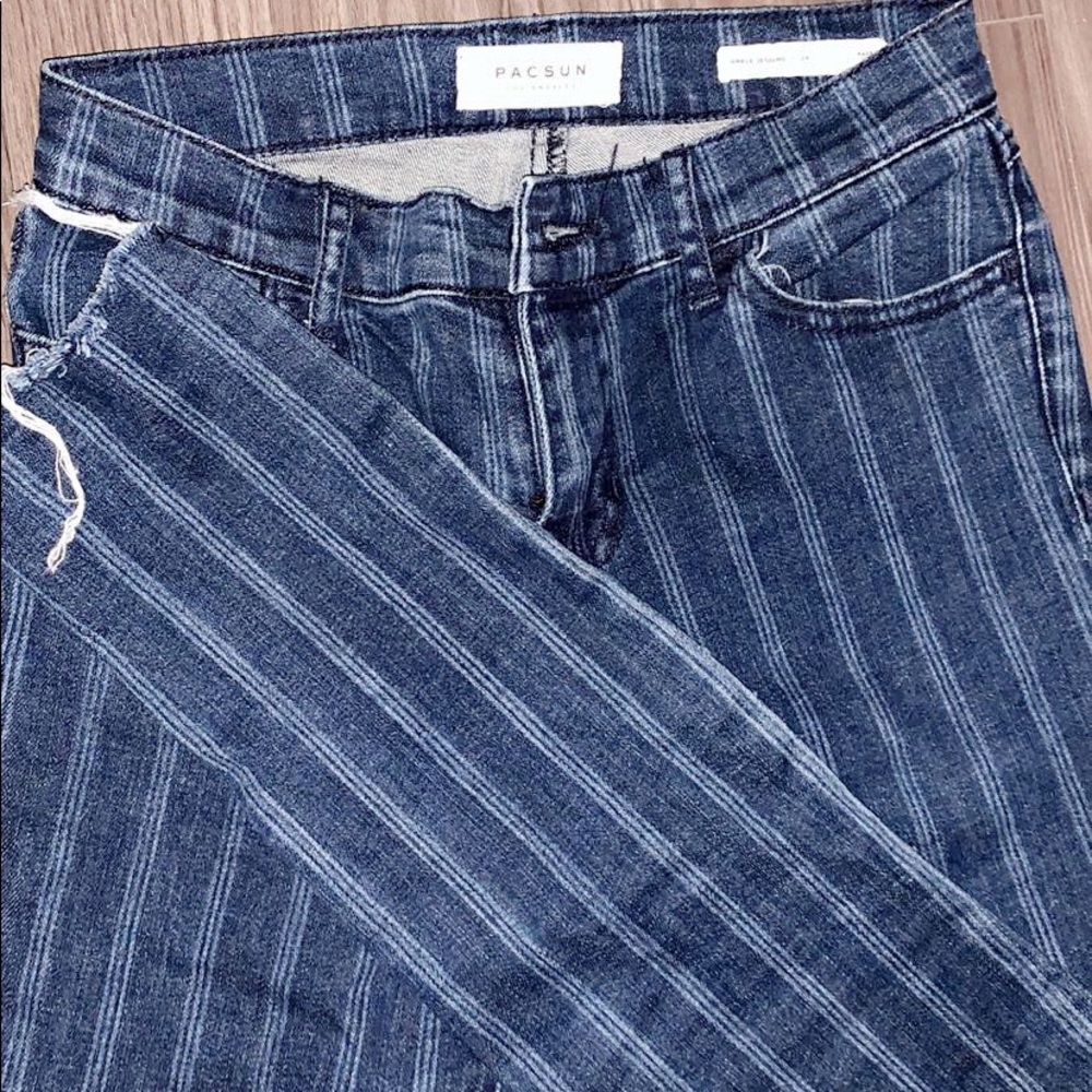 striped pacsun jeans 🦋🦋 - Picture 3 of 4